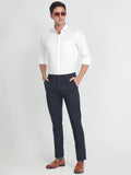  Arrow Textured Spread Collar Pure Cotton Formal Shirt