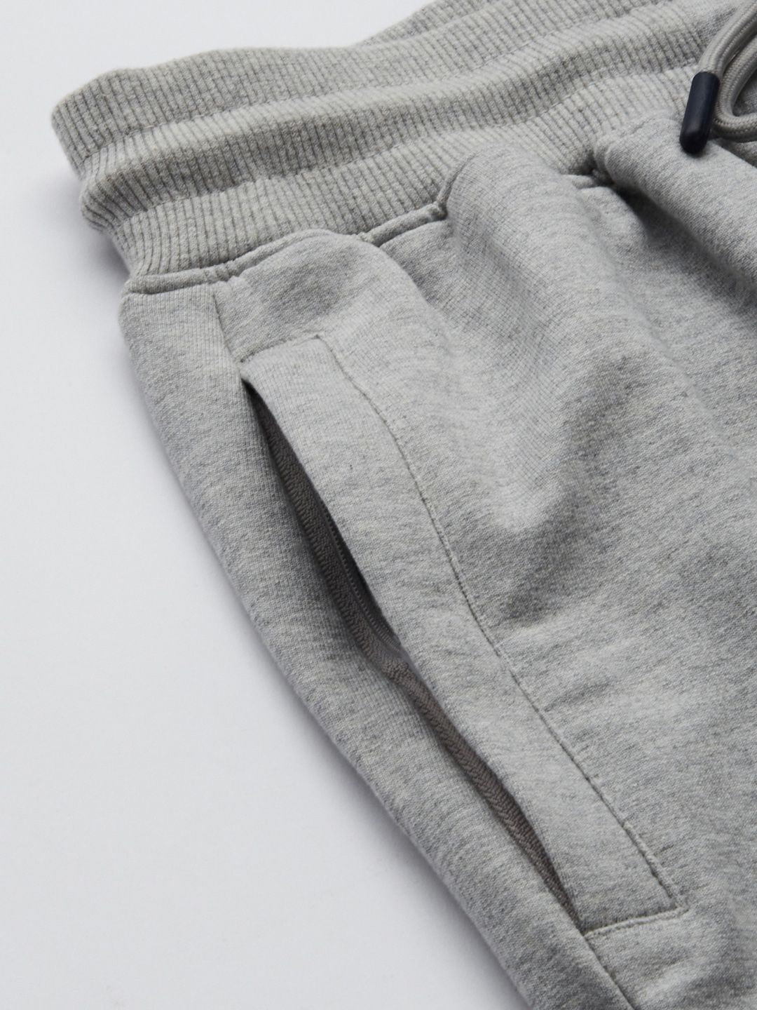  U.S. Polo Assn. Denim Co. Men Grey Brand Logo Printed Knitted Regular Joggers
