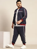  Sztori Men Plus Size Tracksuit With Stripes