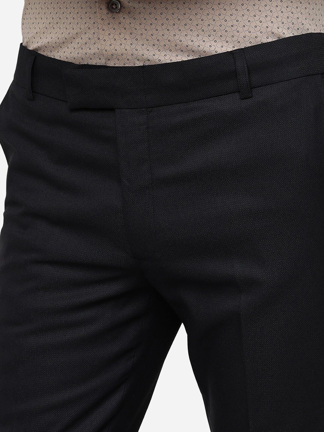  METAL Men Slim Fit Mid-Rise Formal Trousers