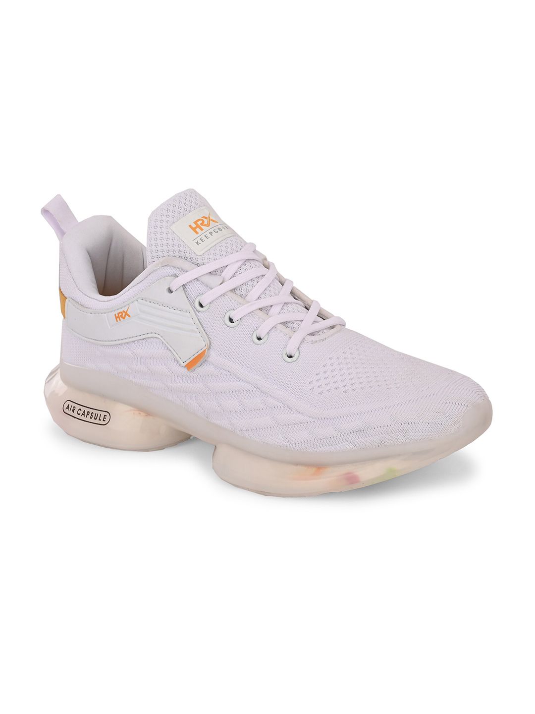  HRX By Hrithik Roshan Men White & Cream Coloured Mesh Non-Marking Walking Shoes