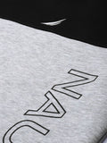  Nautica Men Colourblocked Round Neck Pullover Sweatshirt