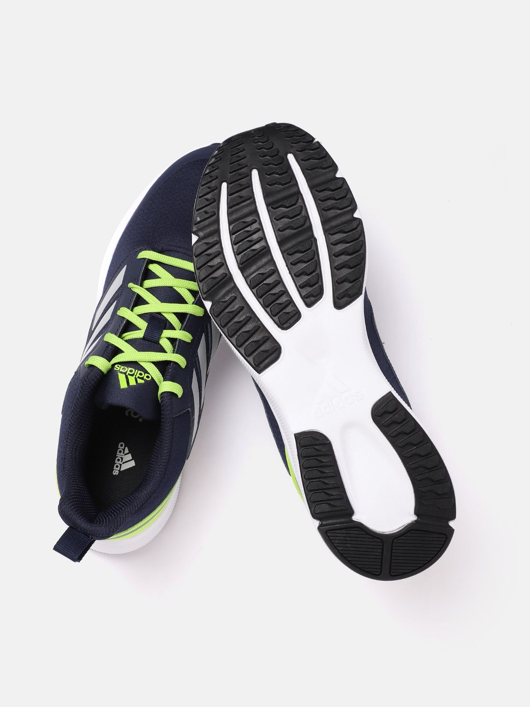  ADIDAS Men Navy Blue Woven Design Stunicon Running Shoes