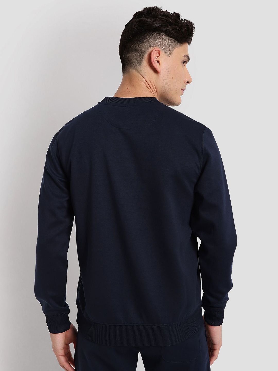  U.S. Polo Assn. Printed Round Neck Outline Logo Active Pullover Sweatshirt