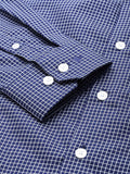  Louis Philippe Slim Fit Grid Tattersall Checked Pure Cotton Formal Shirt