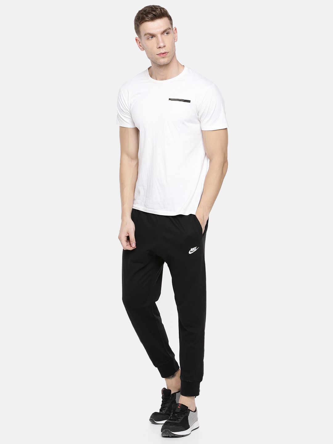  Nike Men Black Dri-FIT CLUB JSY Solid Joggers
