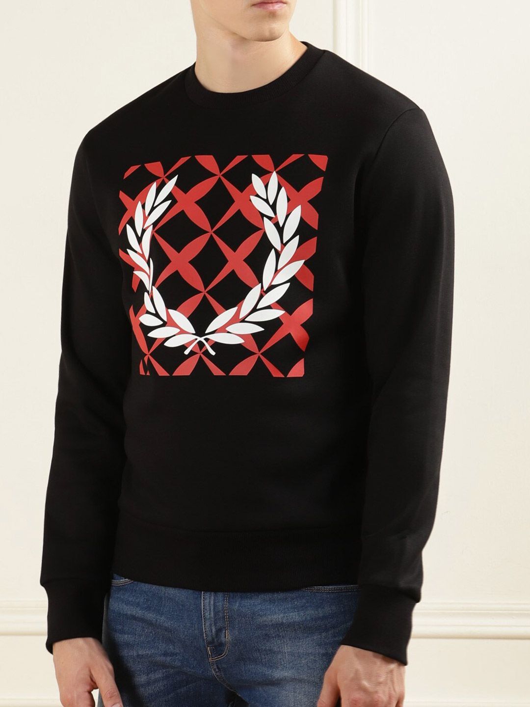  Fred Perry Graphic Printed Pullover