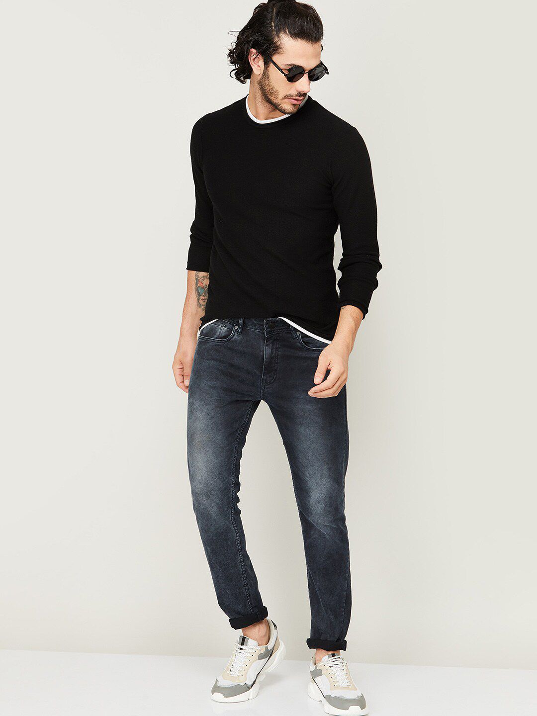  Bossini Men Black Sweatshirt
