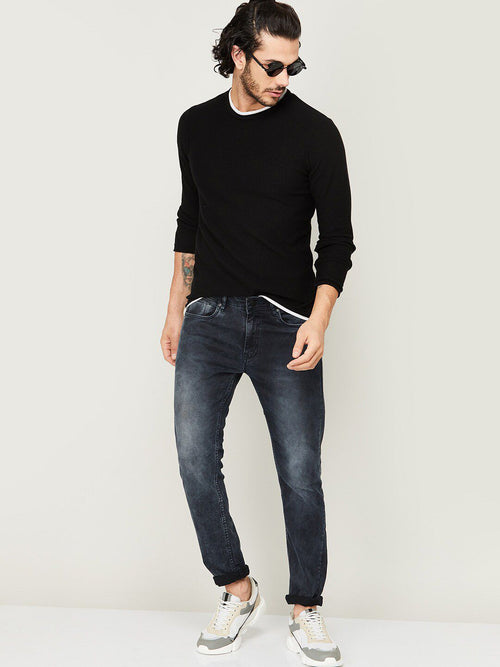  Bossini Men Black Sweatshirt