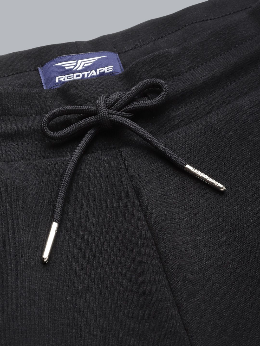  Red Tape Men Black Solid Joggers
