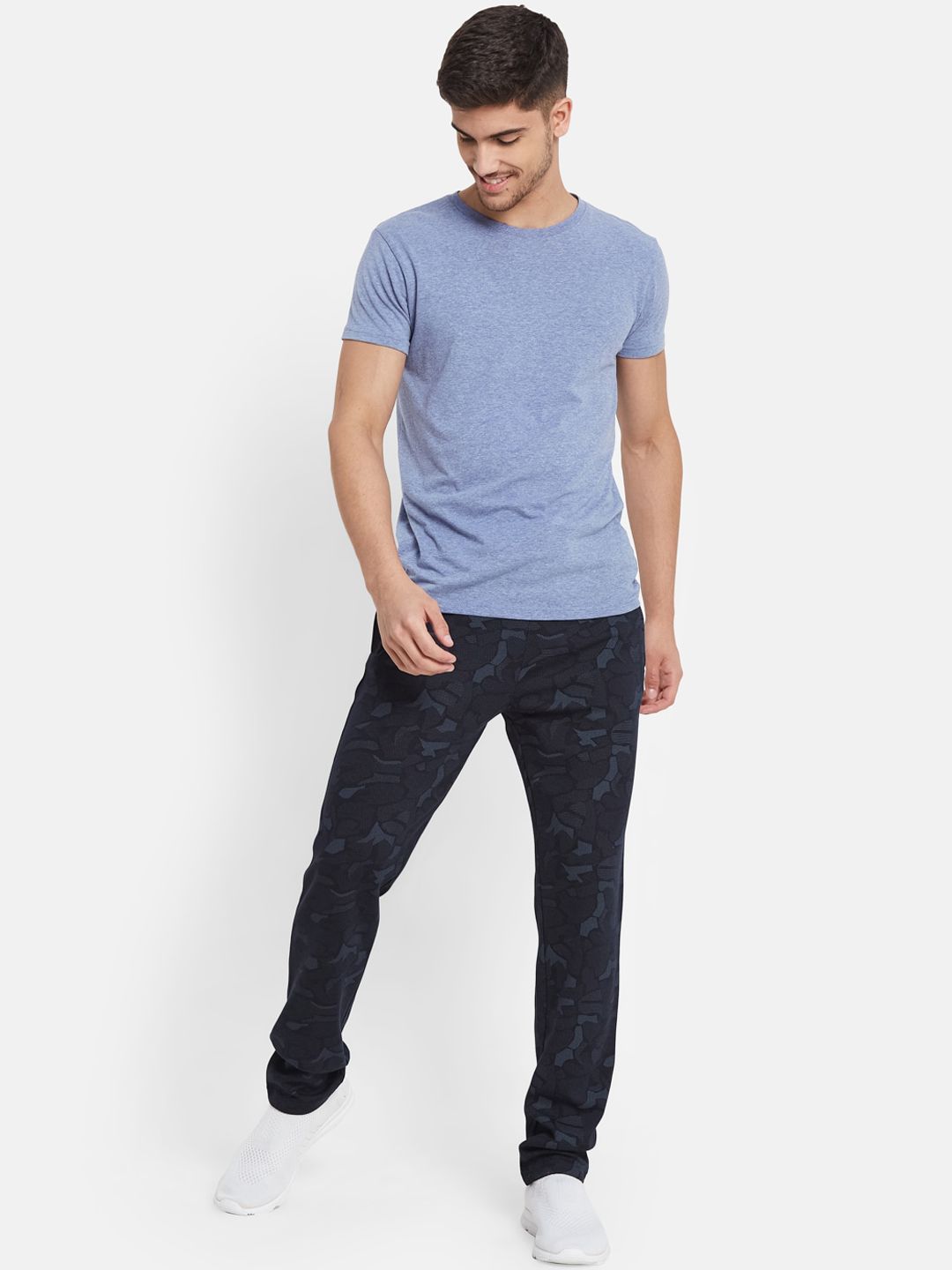  Octave Men Camouflage Printed Cotton Track Pants