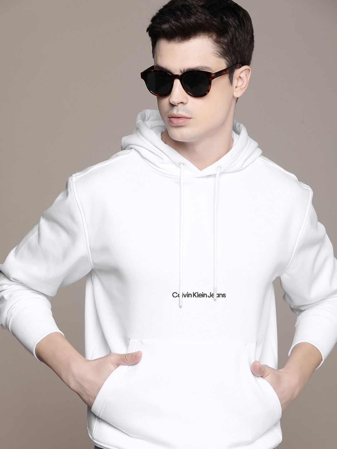  Calvin Klein Jeans Hooded Casual Sweatshirt