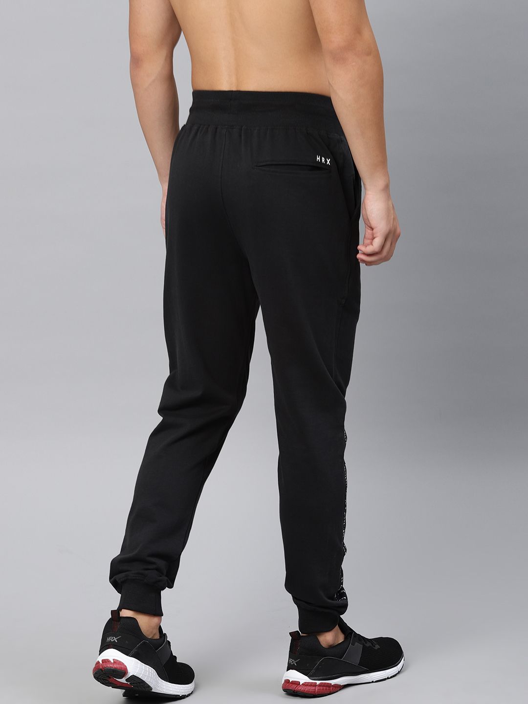  HRX By Hrithik Roshan Men Black Slim Fit Athleisure Solid Joggers