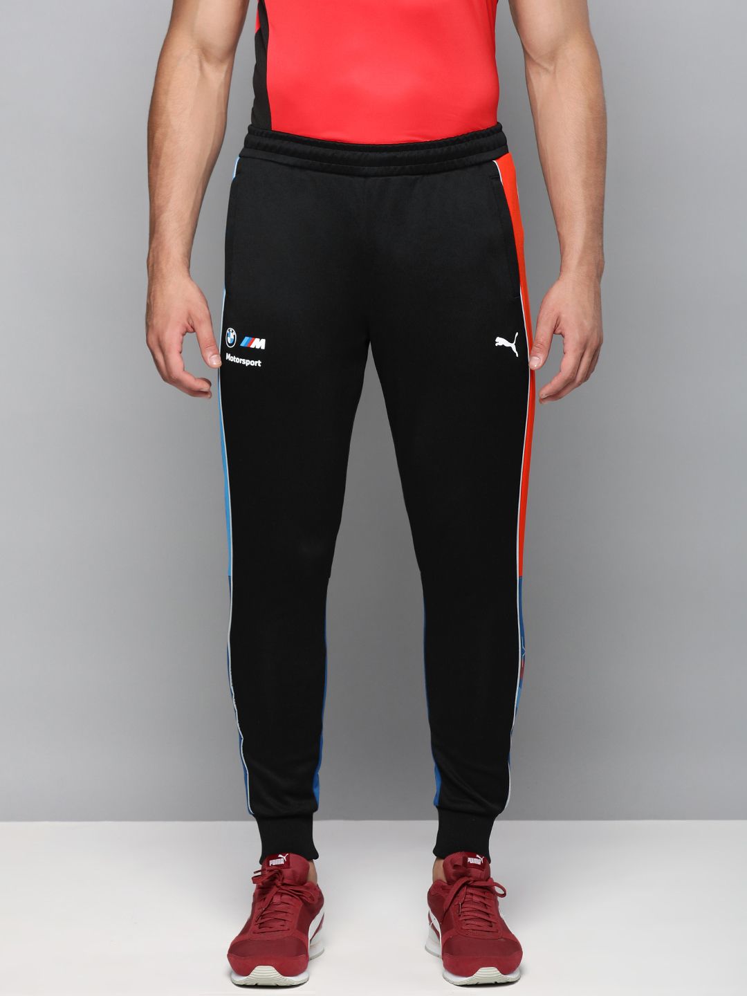  PUMA Motorsport Men Black Colourblocked BMW MT7 Motorsports Joggers