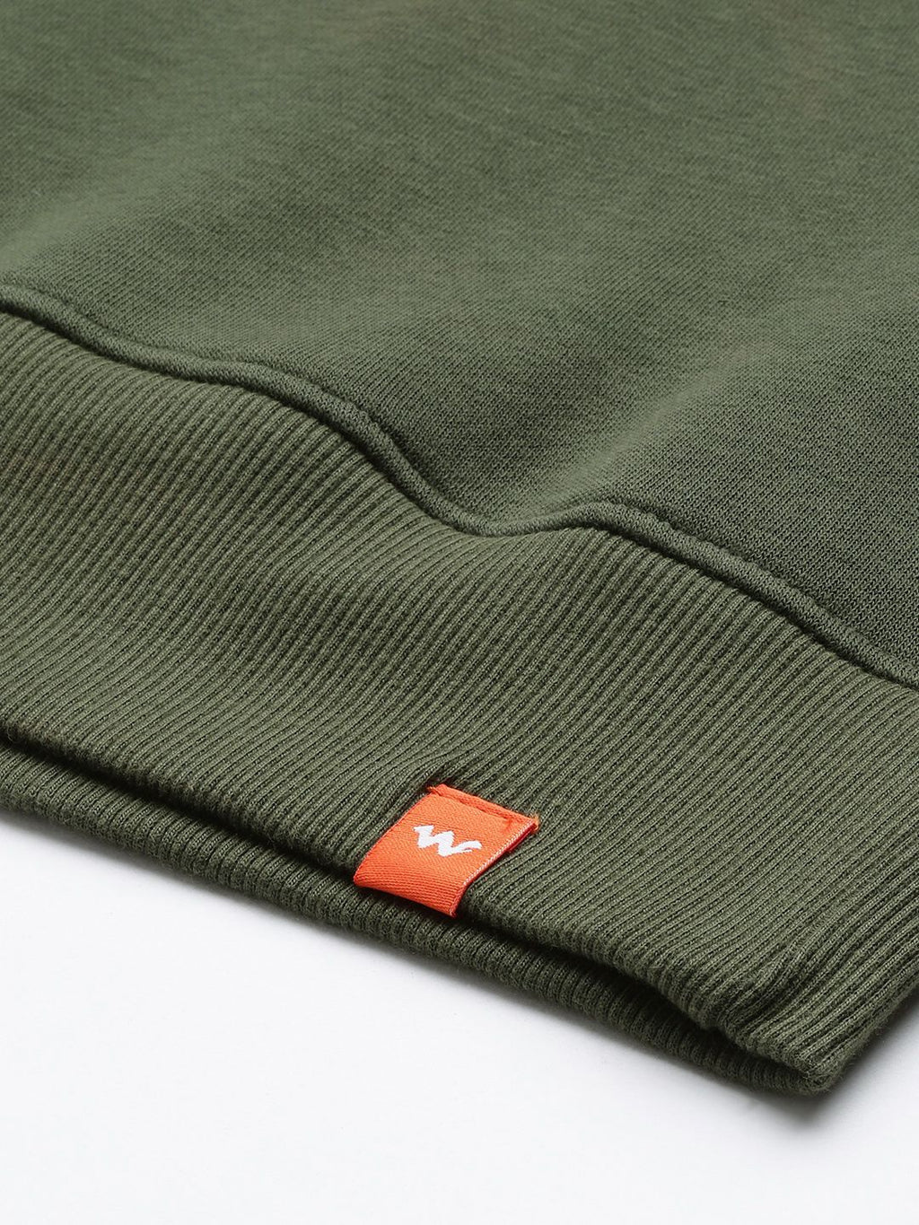  Wildcraft Men Olive Green Printed Sweatshirt