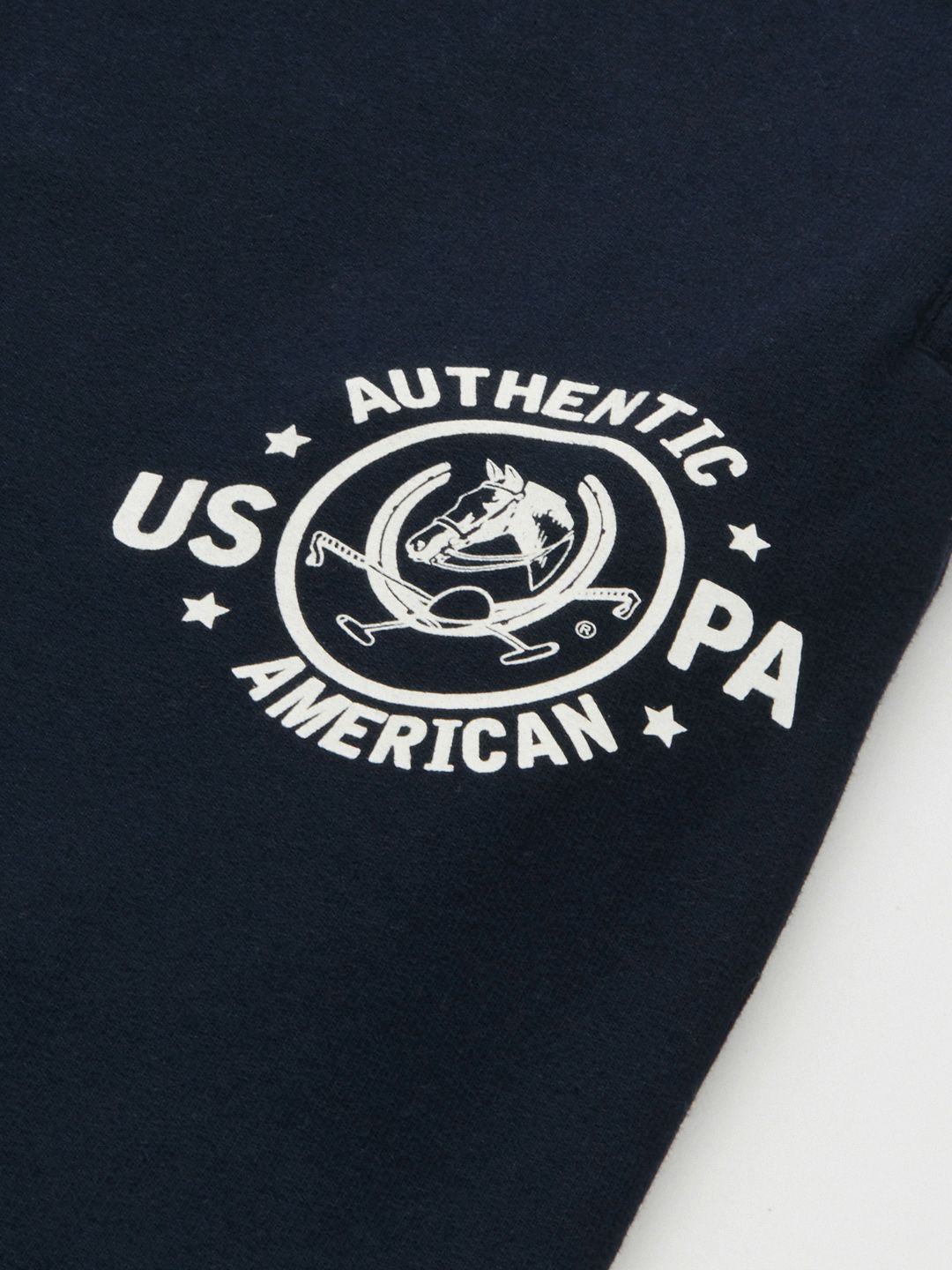  U.S. Polo Assn. Denim Co. Men Navy Blue Solid Mid-Rise Knitted Joggers With Side Taping