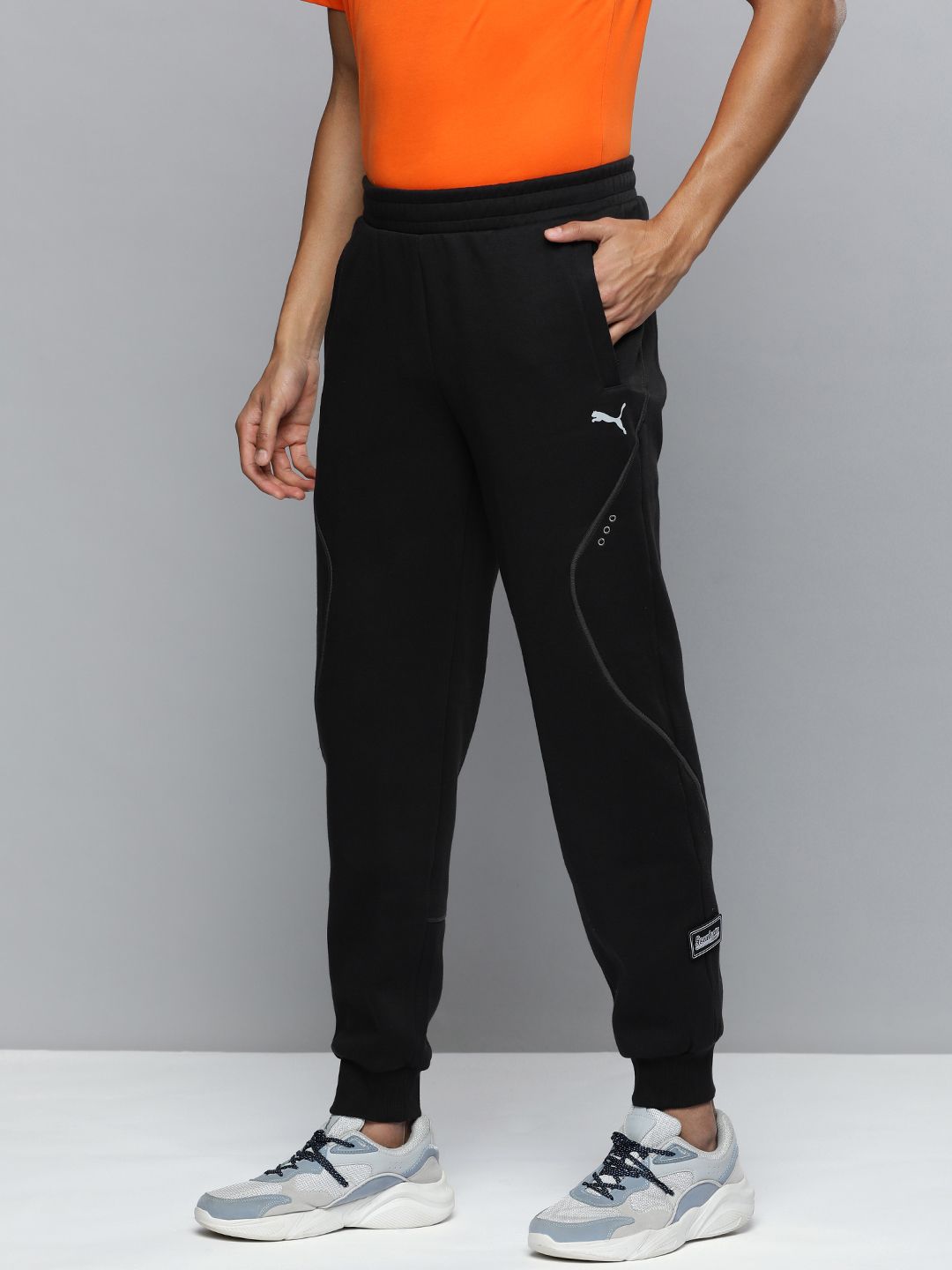  PUMA Motorsport Men Regular Fit Mid-Rise Scuderia Ferrari Style Sweat Joggers