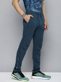  One8 X PUMA Men Teal Blue Brand Logo Printed Slim Fit Regular Track Pants