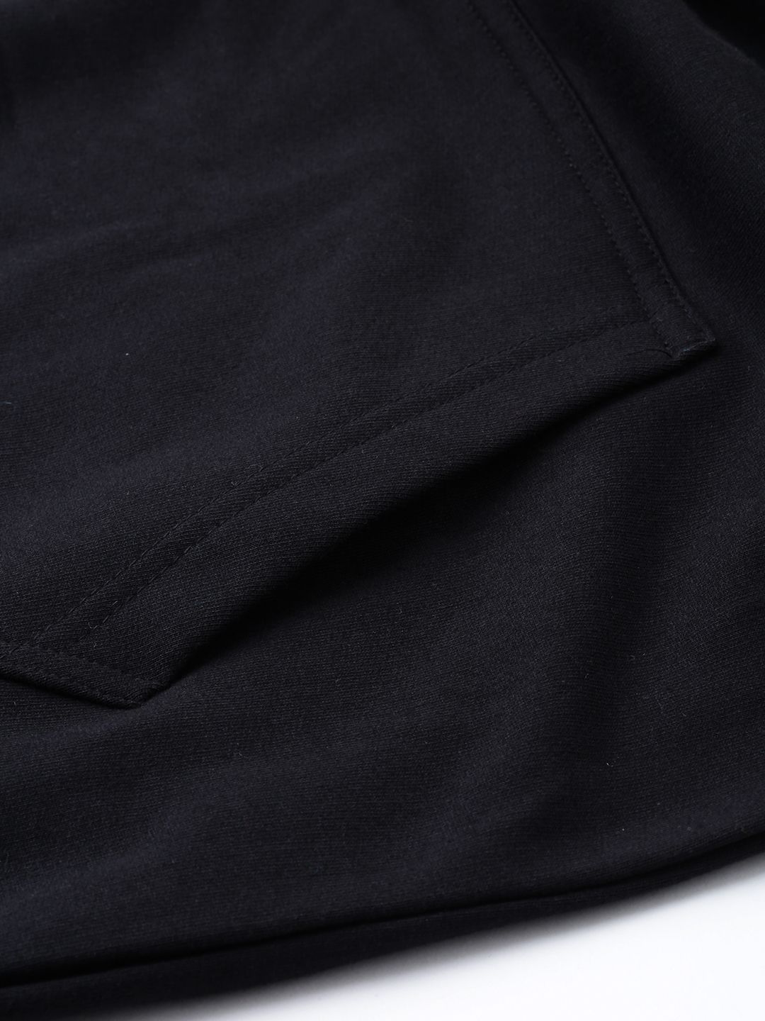  HERE&NOW Men Black & Red Printed Hooded Sweatshirt