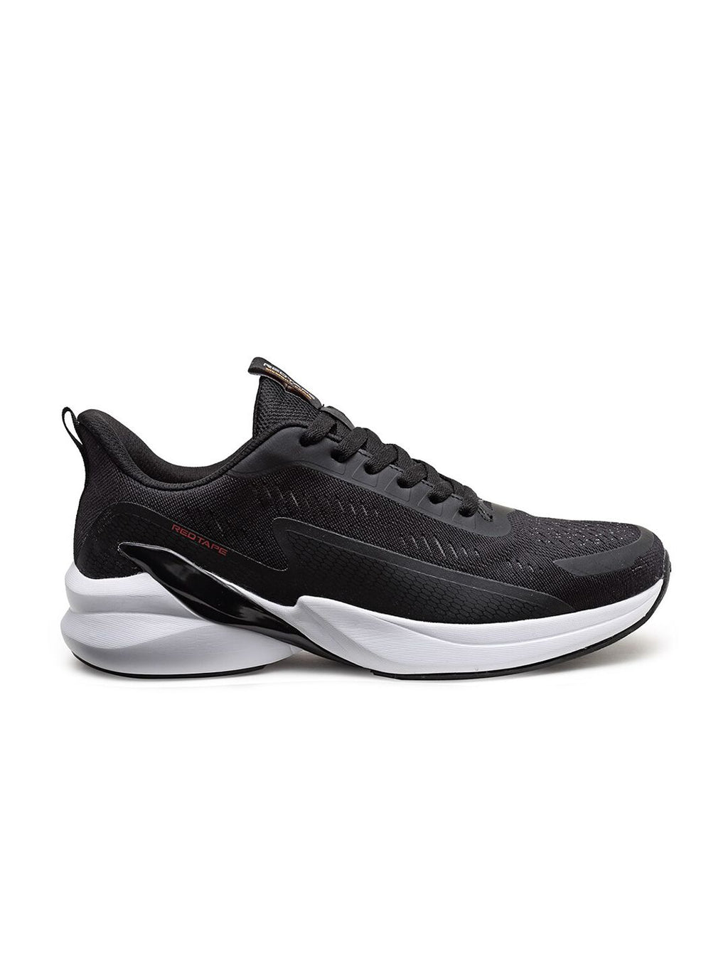  Red Tape Men Black Mesh Walking Shoes