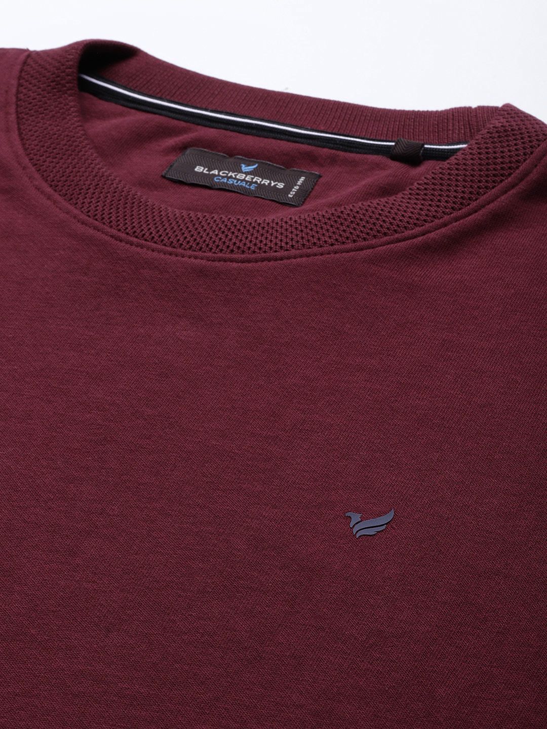  Blackberrys Men Maroon Sweatshirt