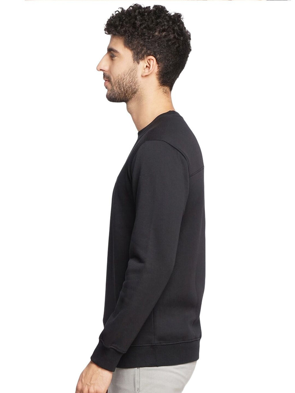  Wildcraft Men Black Cotton Sweatshirt