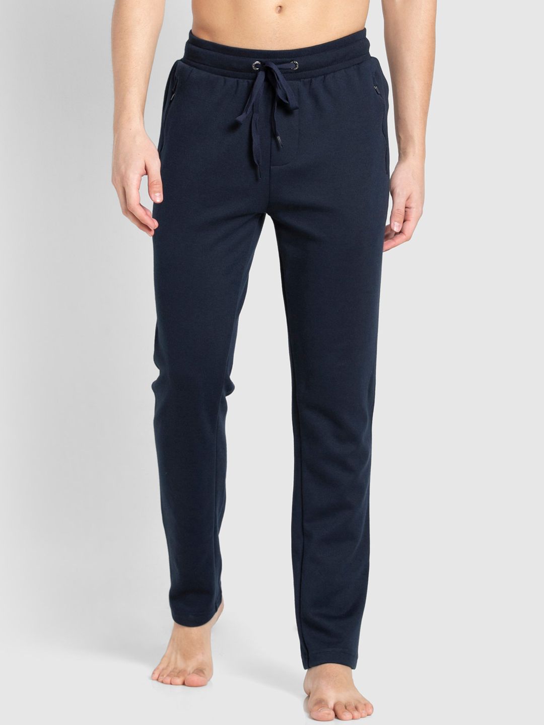  Jockey Men Blue Solid Track Pants