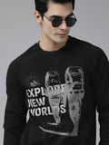  Wildcraft Men Black Printed Sweatshirt
