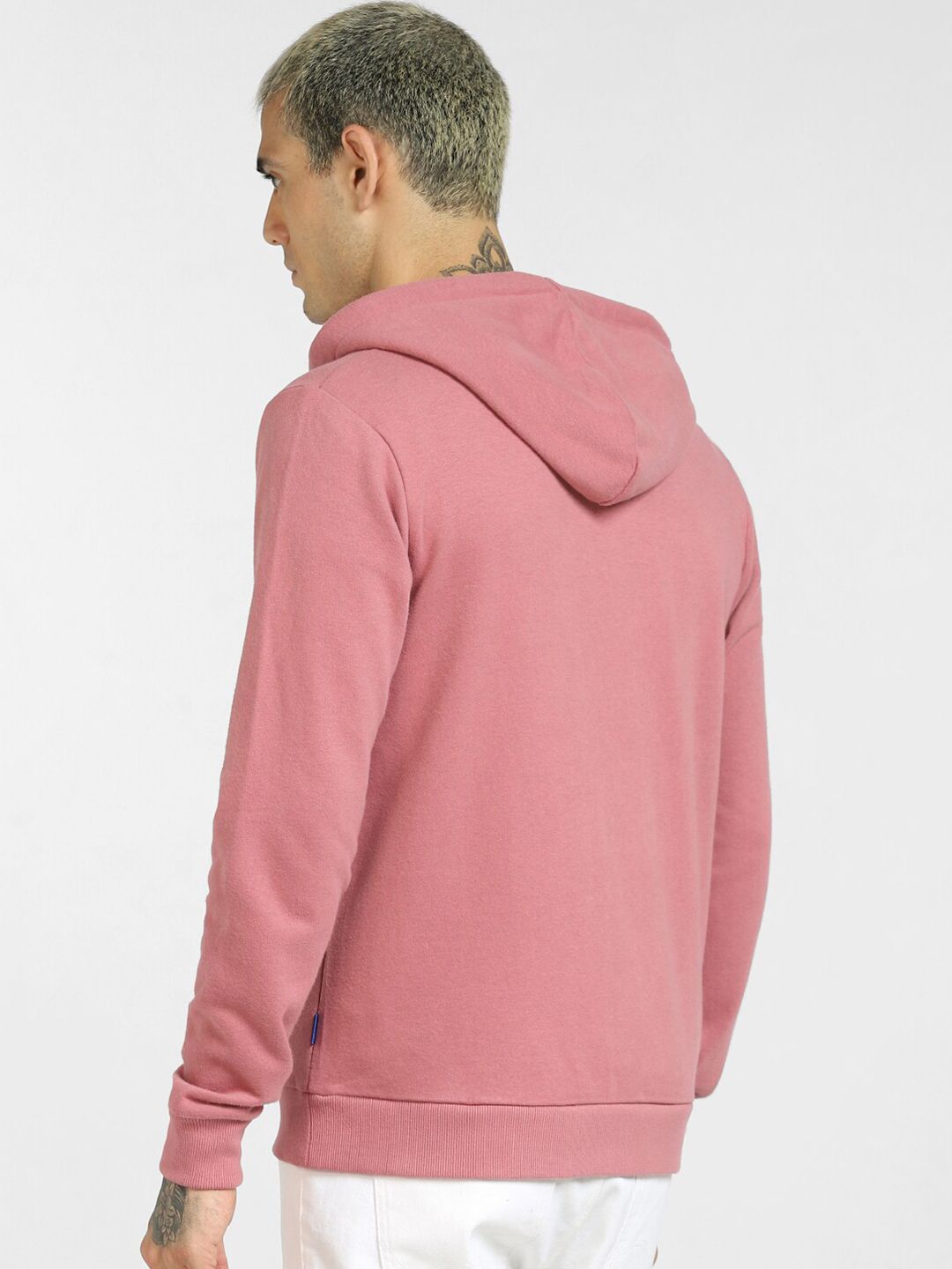  Jack & Jones Men Pink Hooded Sweatshirt